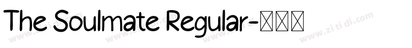 The Soulmate Regular字体转换